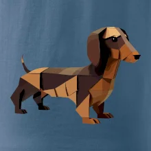 Jazvečík - zlepený z papiera