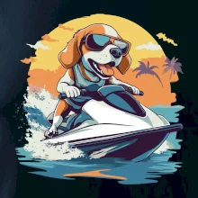 Bígel na vodnom skútri