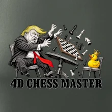 Donald Trump prohrává šachy s kachnou