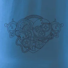 Steampunk srdce kreslené