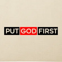 Put God first obdĺžnik