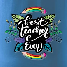 Farebné ceruzky best teacher ever