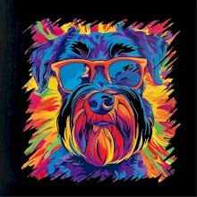 Bradáč farebný štýl 70s