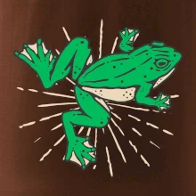 Žaba zelená kreslená