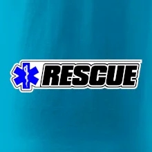 Záchranár rescue kríž modrý
