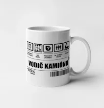 Čiarový kód - Vodič kamiónu Čiarový kód - Vodič kamiónu