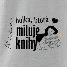 Čiernobiela holka, ktorá miluje knihy - holka - Vaše meno