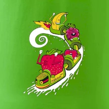 Milkshake vlak kreslený