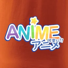 Anime nápis dúhový