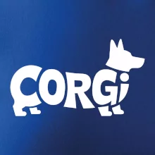 Corgi nápis v tele