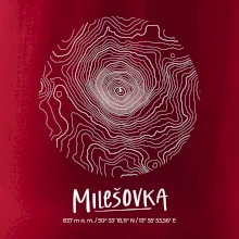 Milešovka - vrstevnice v kruhu