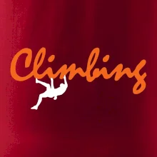 Climbing písací text Climbing písací text