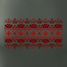 Ukrajinský vzor - červený