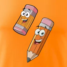 Parové tričko - Ceruzka a guma