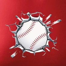 Baseball lopta v triku