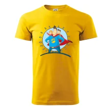 Táta superman - dievča a chlapec Táta superman - dievča a chlapec