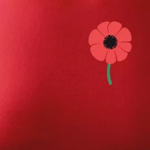 Vlčí mak ikonka na prsníku