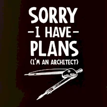 Sorry I have plans - architect