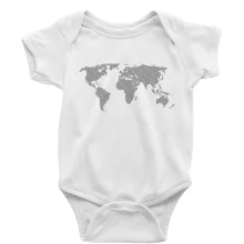 Mapa sveta odtlačok