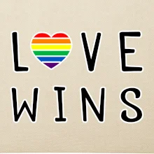Love wins nápis