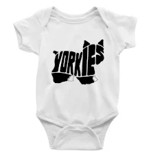 Yorkšírský teriér - Yorkie - Nápis v tele Yorkšírský teriér - Yorkie - Nápis v tele