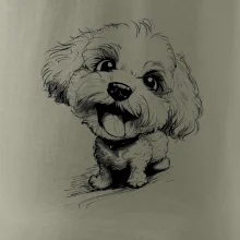 Čiernobiela karikatúra Bišónik