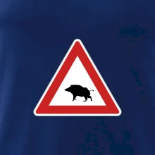 Dopravná značka - Pozor diviak Dopravná značka - Pozor diviak