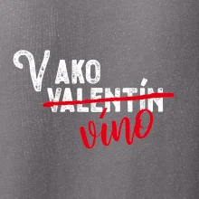 V ako Valentín víno