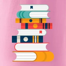 Knihy flat design Knihy flat design