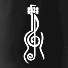 Husľový kľúč gitara