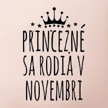 Princezné sa rodia v novembri
