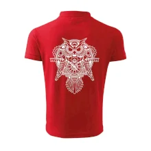 Steampunk sova čiernobiela