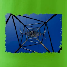 Stožiar vysokého napätia zospodu