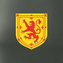 Škótsky lev na hrudi