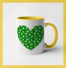 Vianočné jelene v srdci