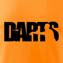 Darts - nápis so šípkarom