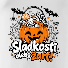 Sladkosť alebo žart tekvicový košík