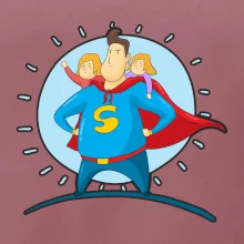 Ocko superman - dievča a dievča