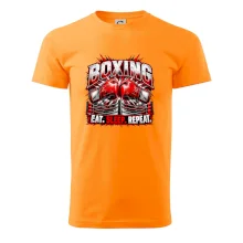 Boxerské rukavice v ringu eat sleep repeat