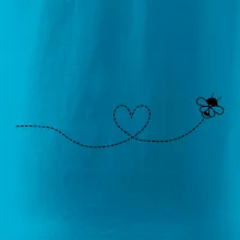 Dráha letu včely - srdce Dráha letu včely - srdce