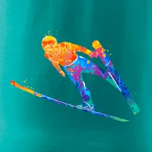 Skokan na lyžiach splash