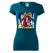 Vitráž - Ježiš a kríž