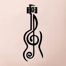 Husľový kľúč gitara