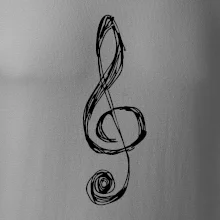 Husľový kľúč kreslený