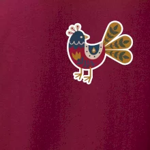 Folklór na prsníku sliepky