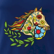 Kôň farebný s listami