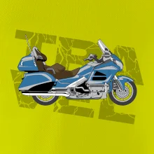 Cestovná motorka Amerika modrá