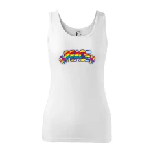 Peace nápis dúhový