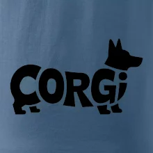 Corgi nápis v tele