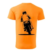 Motorkář na zádech - silnice